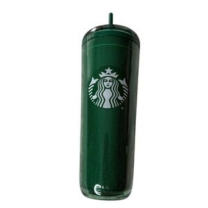 Starbucks Dark Green Apron Tumbler with Straw